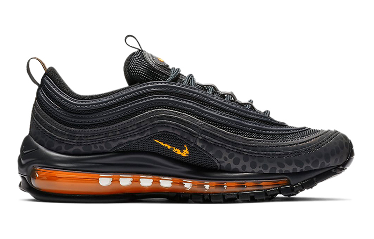 Кроссовки Nike NikeAir Max 97 "Off Noir" GS (черно-оранжевые) — 黑橘 — фото 2
