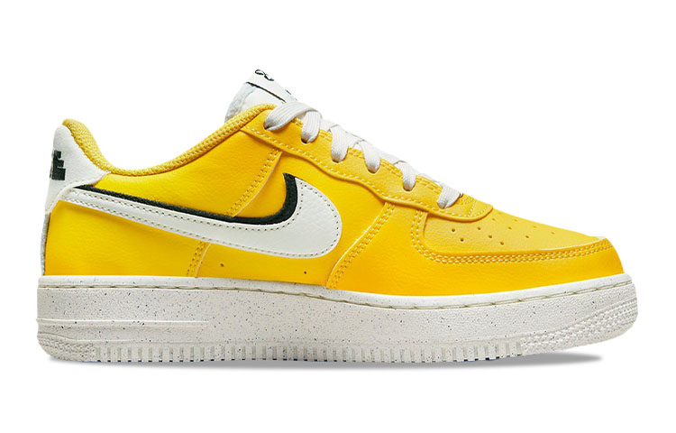 Кеды Nike Air Force 1 '82 GS (желто-белые) — фото 4