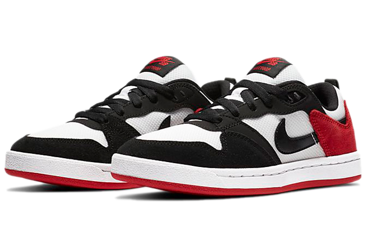 Кеды Nike NikeSB Alleyoop GS (черно-бело-красные) — фото 3