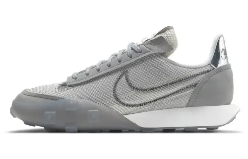 Nike Waffle Racer 2X Cushioning Breathable Lightweight Low top Casual Shoes Gray White Unisex