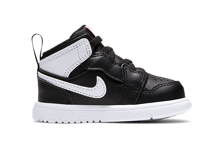 Кроссовки Jordan Air Jordan 1 Mid Alt (черно-бело-розовые) — Чёрный / белый / розовый — фото 3