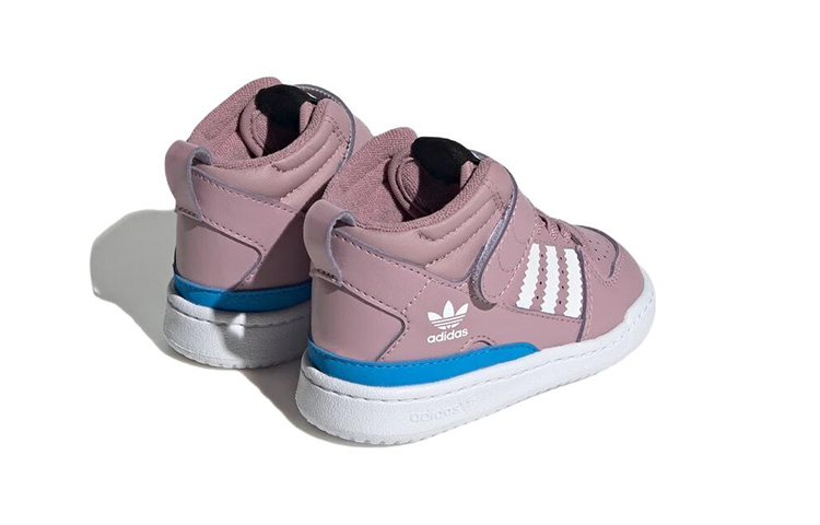 Детские кроссовки adidas originals Forum (розовый / синий) — фото 5