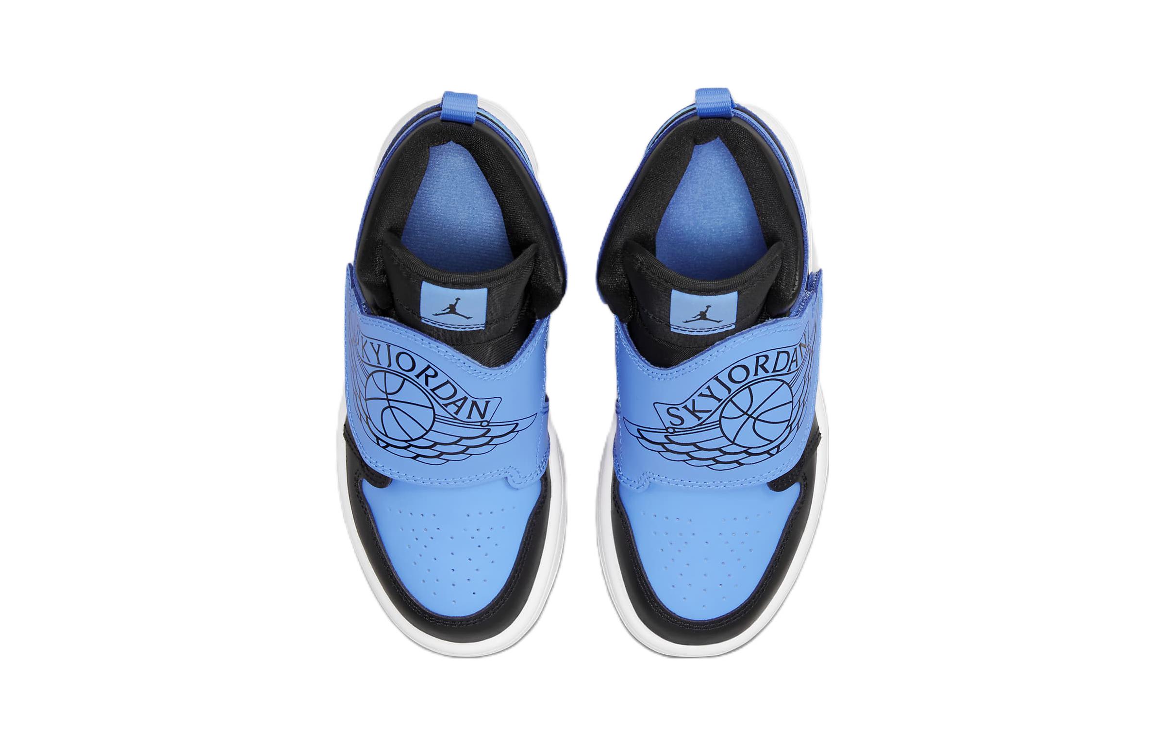 Детские кроссовки Jordan Air 1 (черно-синий) — фото 6