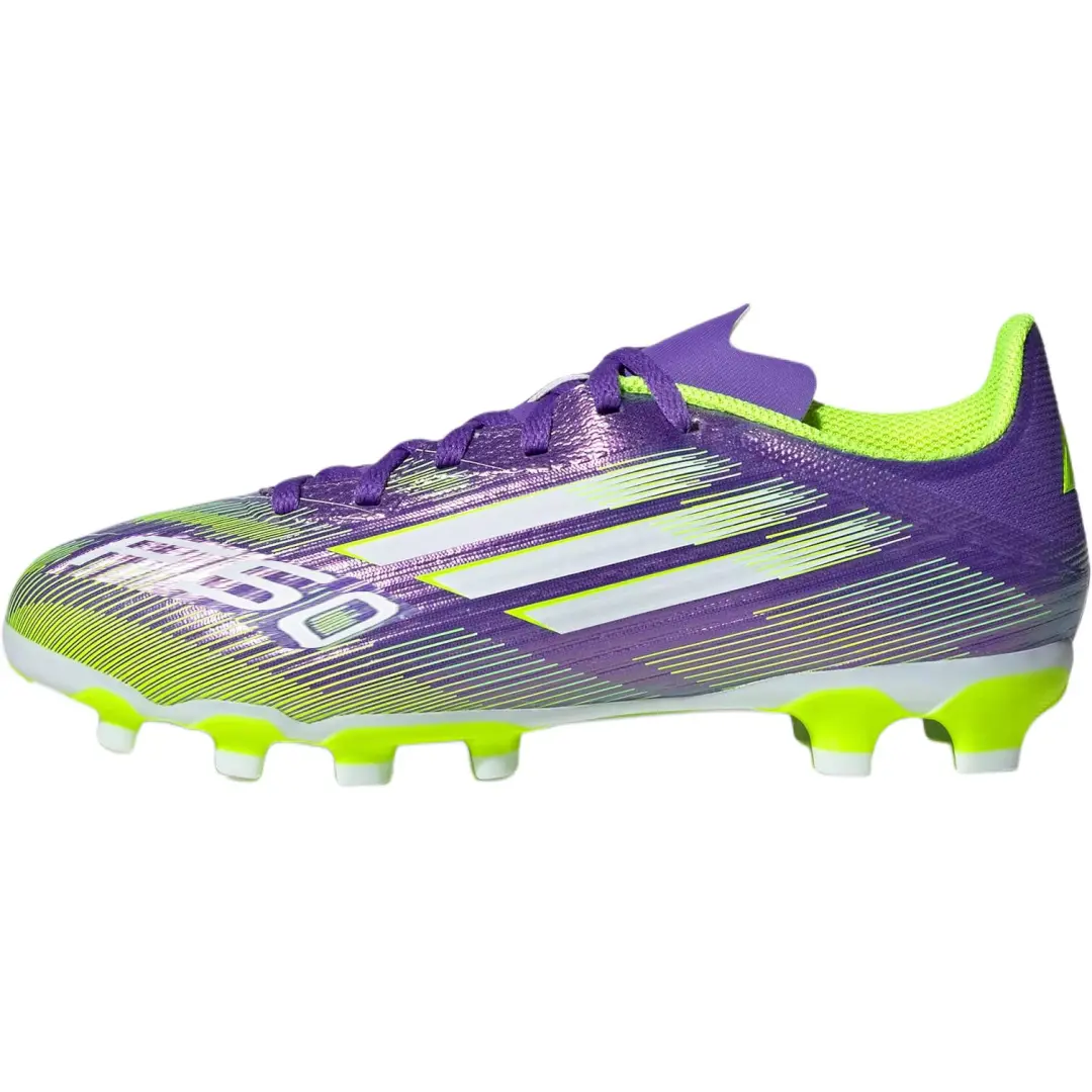 Adidas F50 League Low top Kids' Soccer Shoes Purple/White/Bright Lemon Kids'