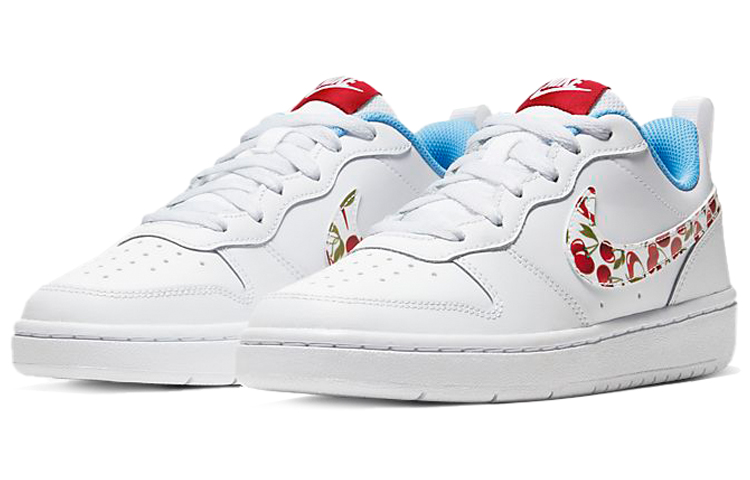 Кеды Nike NikeCourt Borough Low 2 (бело-сине-красный) — Белый / синий / красный — фото 5