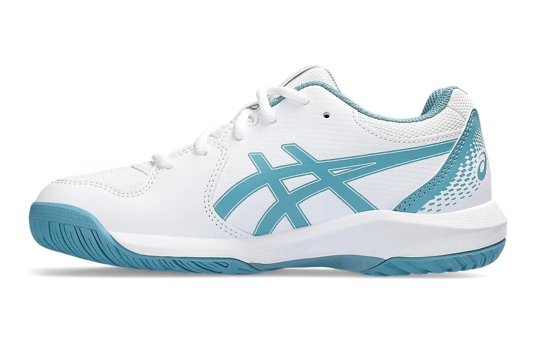 Детские кроссовки ASICS Asics Gel-Dedicate 8 (бело-синие)