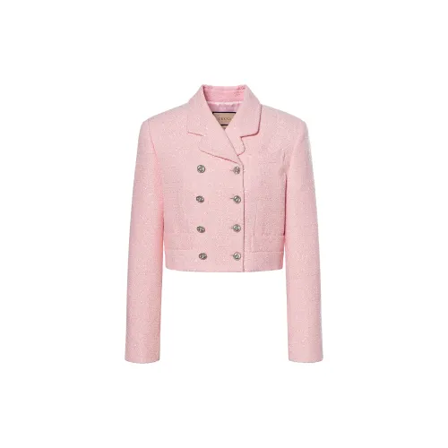 GUCCI Pre Owned 2010s Cropped Tweed Jacket
