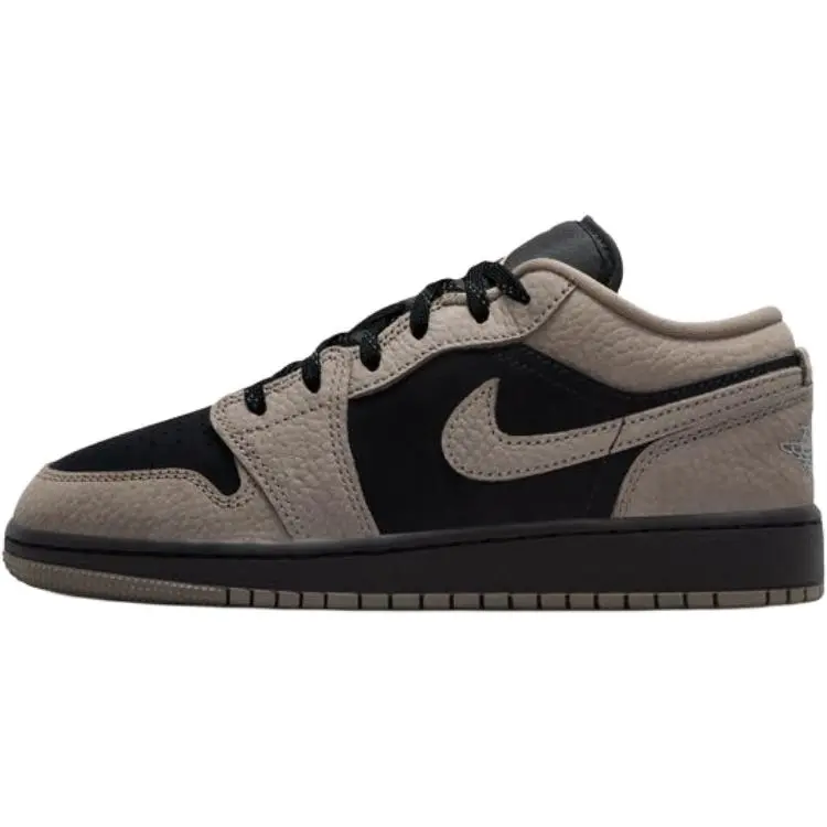 Jordan Air Jordan 1 Low top Children's Basketball Shoes Brown Black Unisex