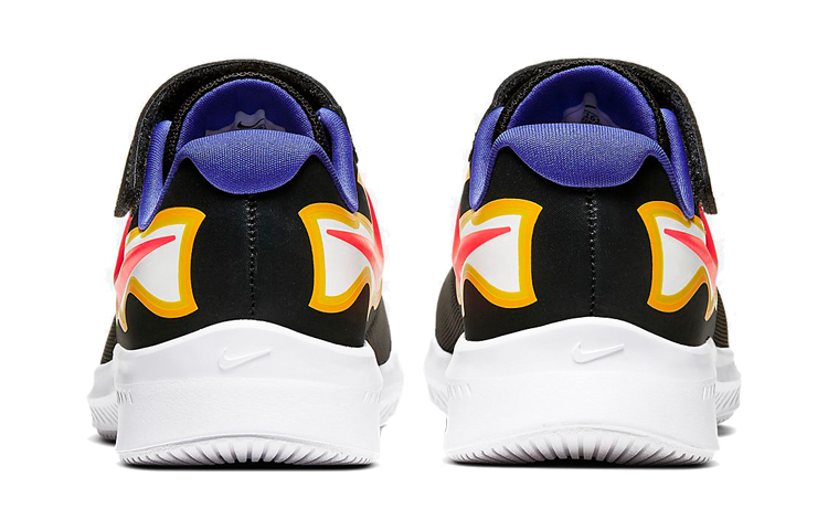 Кроссовки Nike Star Runner 2 Fire (фиолетовые) — 暗烟灰/波斯紫/欧皮特黄/激光红 — фото 5