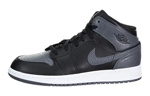 Jordan 1 Retro Mid GS Black Dark Grey
