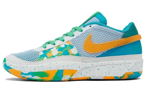Nike Ja 1 Morant Generation Morant Generation GS Comfortable Sports Wear-Resistant Breathable Low-top Children's Basketball Shoes Blue Yellow
