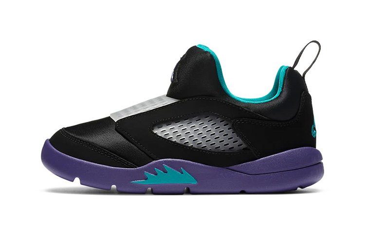 Детские кроссовки Jordan Air Jordan 5 Retro Little Flex (черно-фиолетовые)
