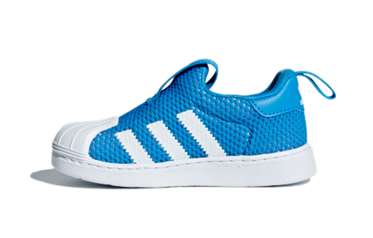 детские кеды adidas originals Superstar 360 I (бело-синие) — фото 1