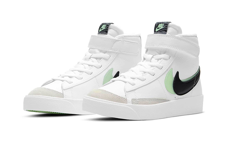 Кеды Nike Blazer 77 SE (бело-черно-зеленые) — фото 4