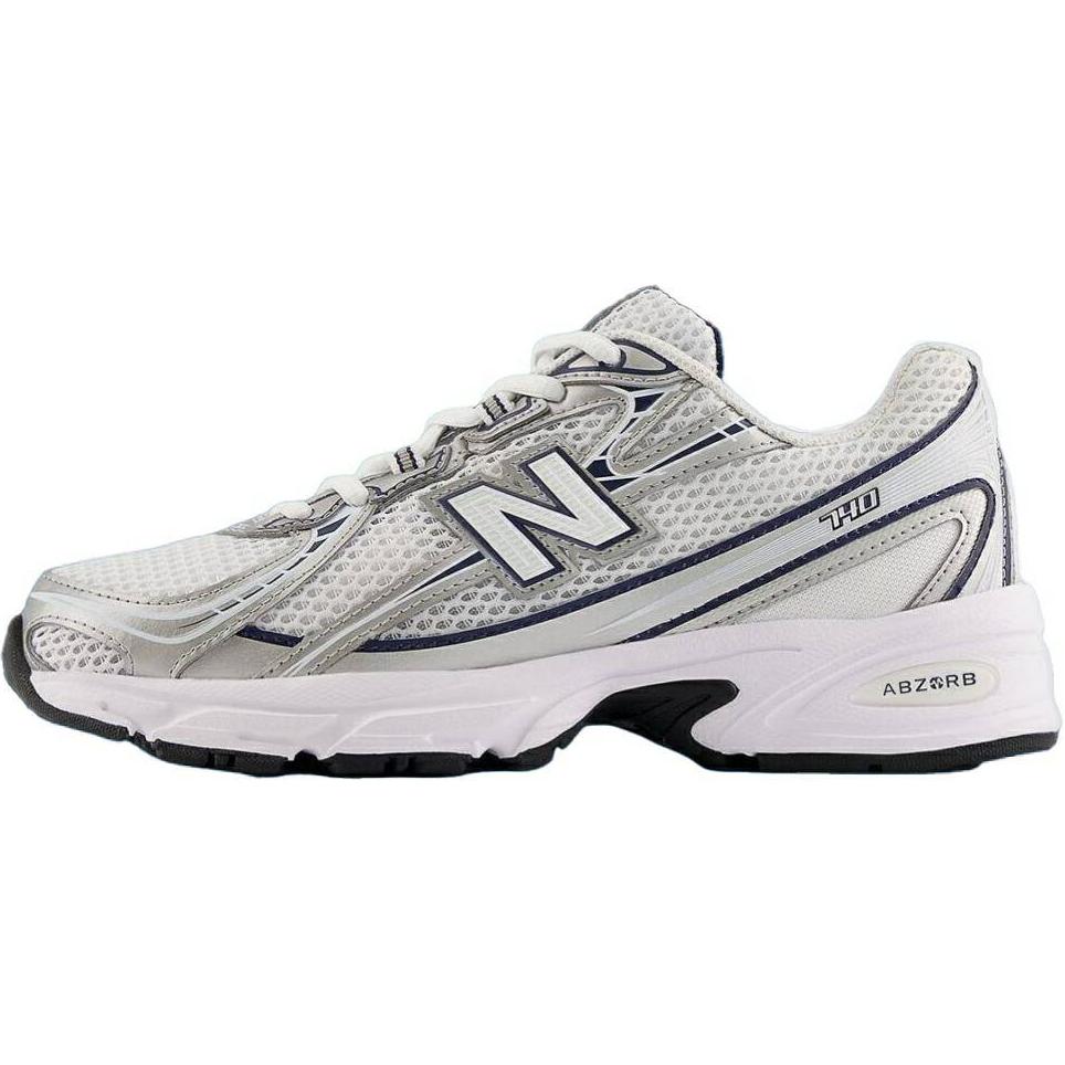 Кроссовки New Balance 740 (бело-серебристо-черные)