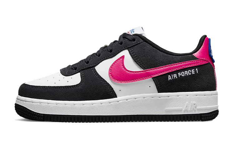 Кеды Nike Air Force 1 LV8 GS (черно-бело-розовые)