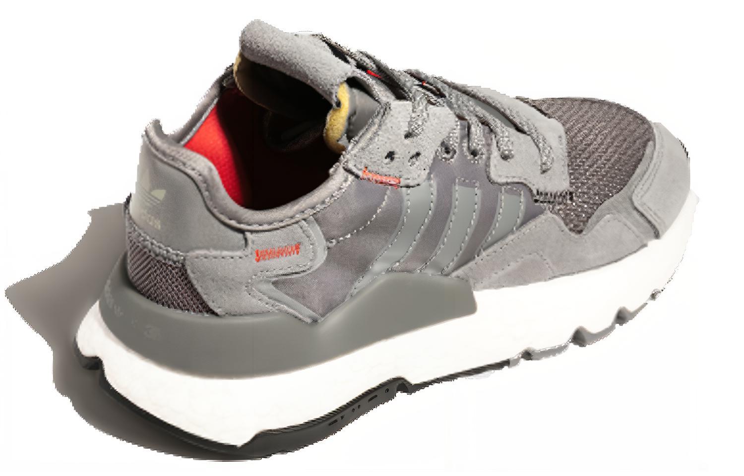 Детские кроссовки adidas originals Nite Jogger J (серо-серебристые) — фото 4