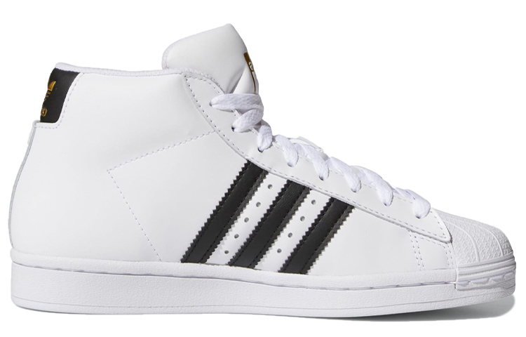 Кеды adidas originals Pro Model J (бело-черные) — фото 3