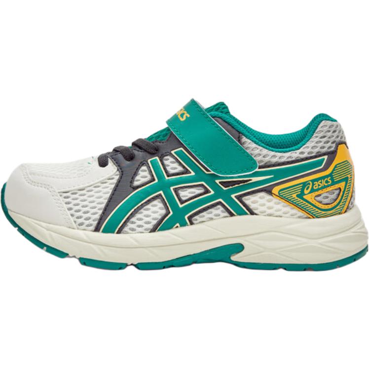 Детские кроссовки ASICS Contend Jog PS (бело-зеленые)