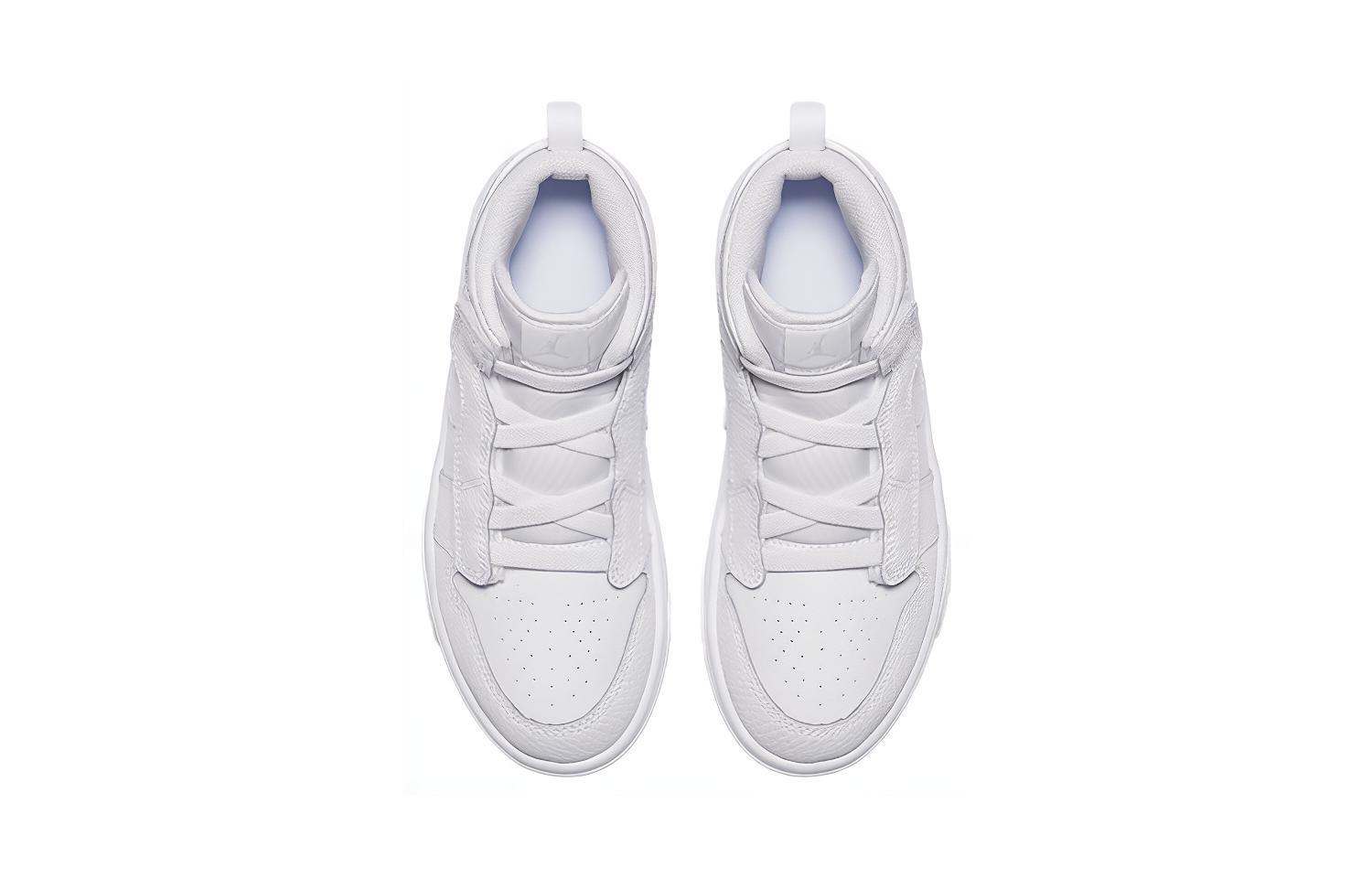 Детские кроссовки Jordan Air Jordan 1 Mid (белые) — Белый — фото 5