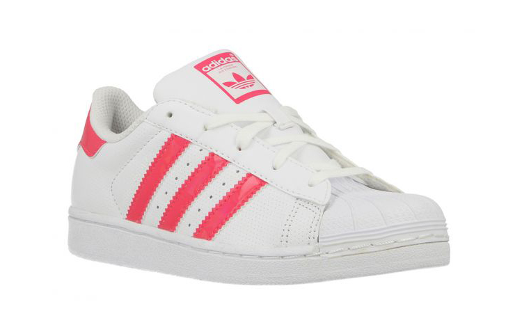 Кеды adidas Superstar (бело-розовые) — фото 2