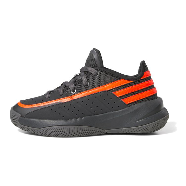 Детские кроссовки adidas Front Court (черно-оранжевые)