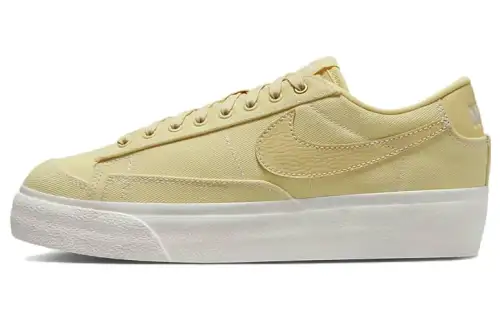 Nike Blazer Platform Canvas Slip Resistant Abrasion Resistant Low top Skateboard Shoes Green Unisex