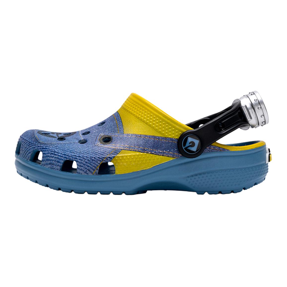 Детские сандалии Crocs (сине-желтые)