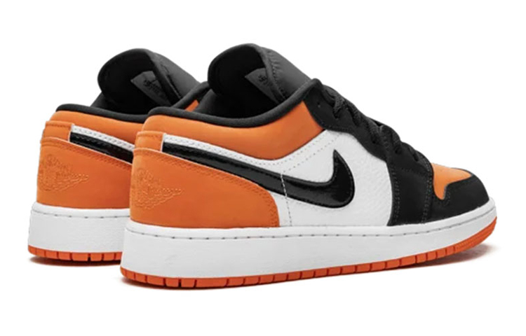 Кроссовки Jordan Air Jordan 1 Low Shattered Backboard (бело-оранжевые) — фото 6