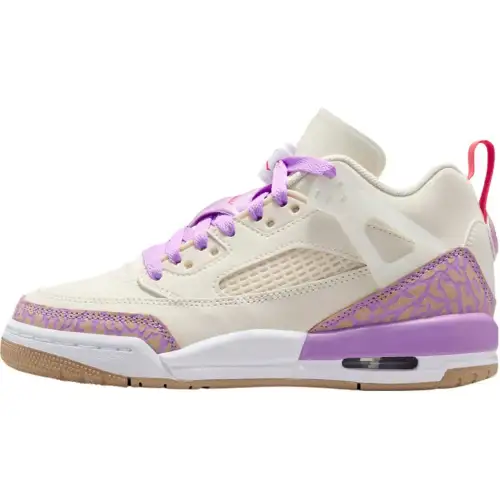 Jordan Spizike Low top Basketball Shoes White Purple Unisex