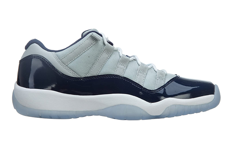 Кроссовки Jordan JordanAir Jordan 11 Low GS (серые) — 雾灰 /白/午夜蓝 — фото 3
