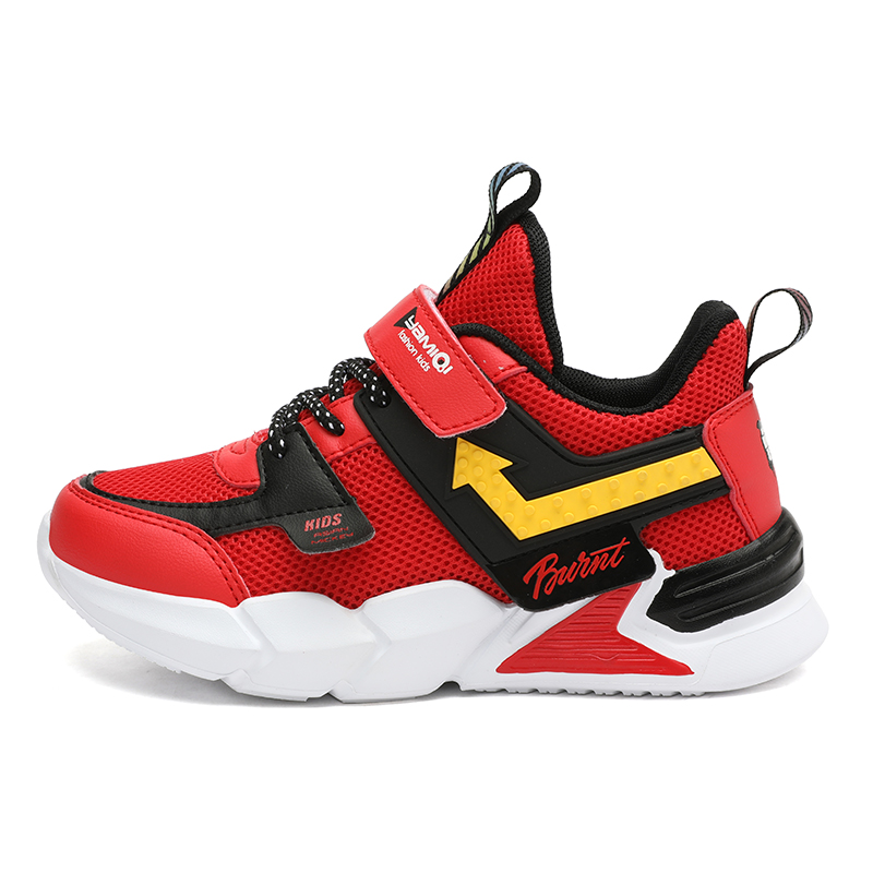 Asian Mickey spring and autumn children's sports shoes with breathable mesh, soft soles, lightweight anti-kick and non-slip Velcro running shoes, trendy and cool shoes for boys