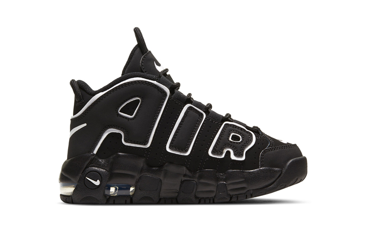 Детские кроссовки Nike Air More Uptempo (черные) — фото 4