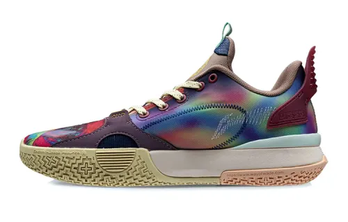 LiNing Li Ning City 10 Youth Edition Magic Low Top Practical Basketball Shoes Dusk Purple