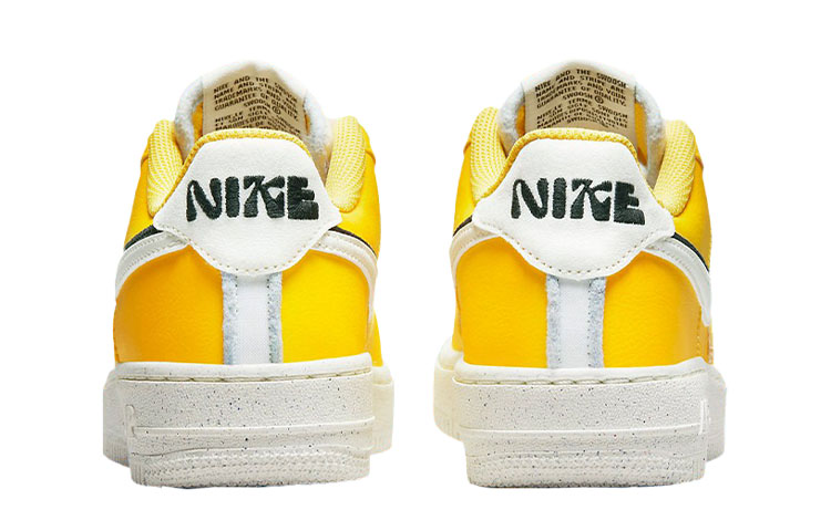 Кеды Nike Air Force 1 '82 GS (желто-белые) — фото 7