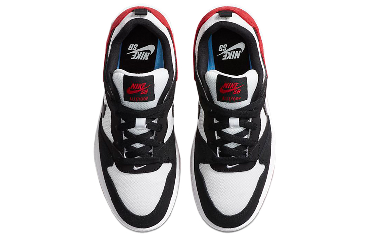 Кеды Nike NikeSB Alleyoop GS (черно-бело-красные) — фото 4