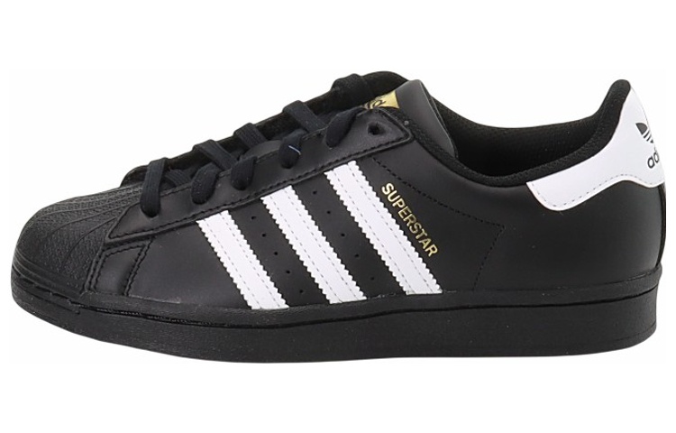Adidas Originals Superstar J Shell Head Head Anti-Kick Absorbing и устойчивый к износу с низким домом детские панель Углерод обуви черный