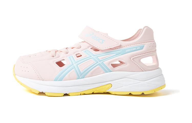 ASICS RUNNING KIDS CONTEND series Velcro toe cap, shock-absorbing and wear-resistant, children's sandals, pink, for small and medium-sized children
