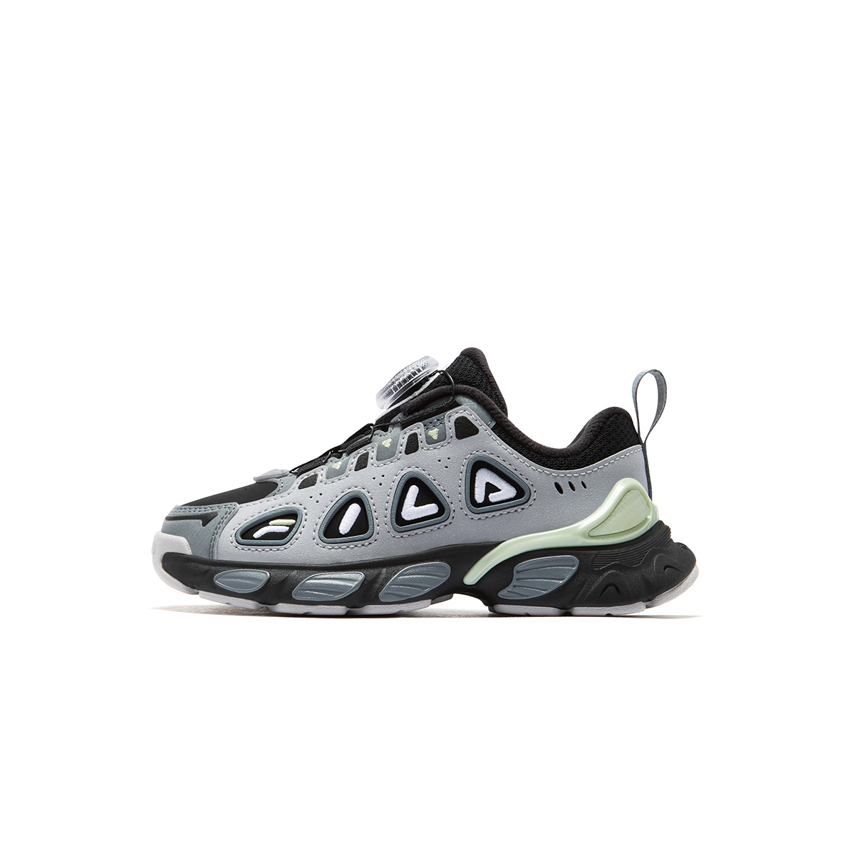 Детские кроссовки Fila FILA KIDS Heritage-FHT BUGLE NORTH (черно-серебристые)