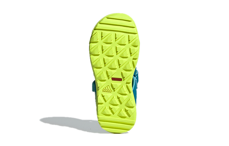 Детские сандалии adidas Captain Toey K (зелено-желтый) — фото 6