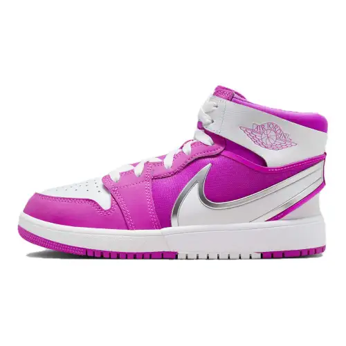 Jordan Air Jordan 1 Mid top Basketball Shoes Pink White Unisex