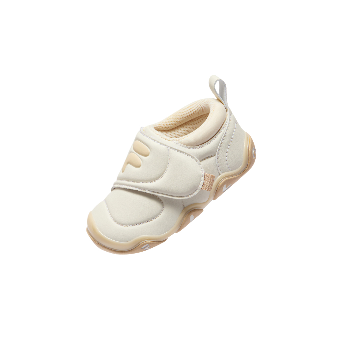 Детские кроссовки Fila KIDS AMORE HERITAGE-FH (бежево-коричневые) — 奶白冰沙棕色 — фото 2