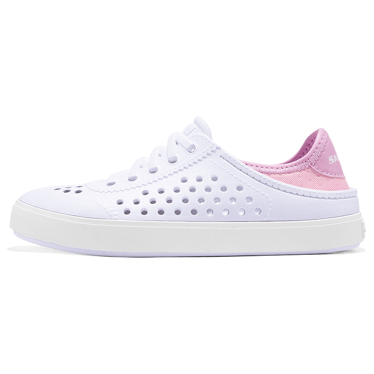 Кеды Skechers (бело-розовые)