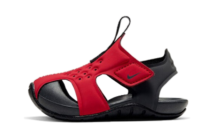 Детские сандалии Nike Sunray Protect 2 (черно-красные)
