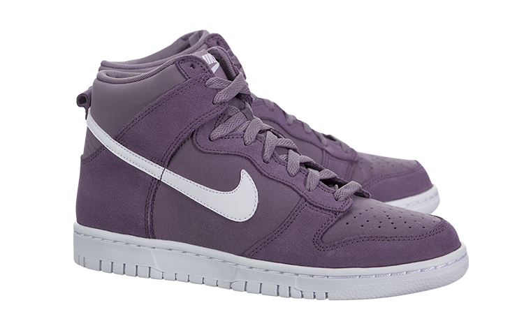 Кроссовки Nike Dunk GS (бело-фиолетовые) — Фиолетовый / белый — фото 2
