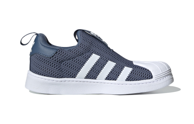 Детские кеды adidas originals SUPERSTAR 360 (синий / серый / белый) — фото 3