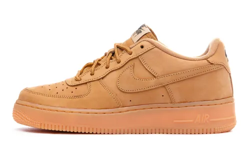 Nike Air Force 1 Air Force 1 Lightweight, wear-resistant, non-slip, low-top children's shoes Wheat 2017 version