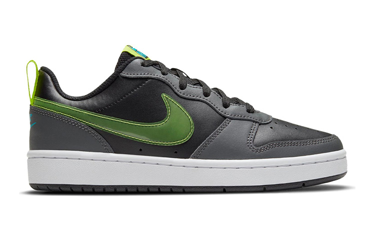 Кроссовки Nike NikeCourt Borough Low 2 GS (серо-зеленые) — Серый / зелёный — фото 2