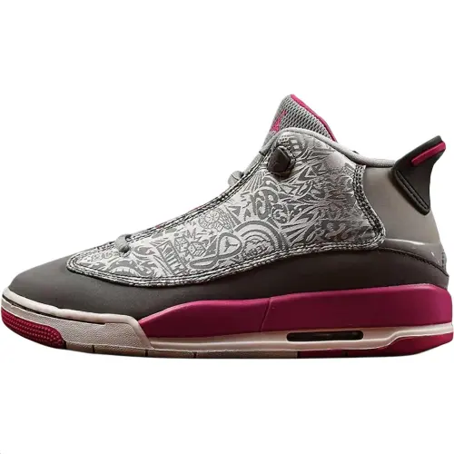 Jordan Dub Zero Mid top Basketball Shoes Dark Pink Unisex