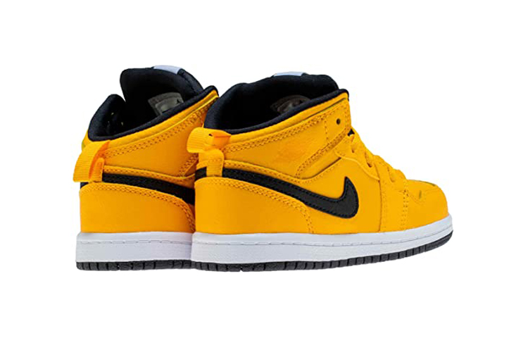 Детские кроссовки Jordan Air Jordan 1 (желтые) — фото 4
